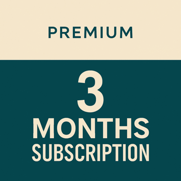 3 months subscription - 3 Screens