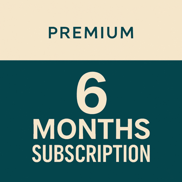 6 months subscription - 2 Screens